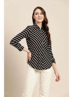 Qurvii - Black Stripes Shirt