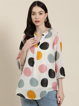 Qurvii - Big Multi-Color Polka Shirt