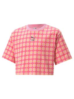 Puma - Classics 90's Prep Aop Girls Pink T-shirts