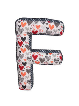 Oscar Home - Alphabet Cushion F Letter Pillow F Handmade Decorative Nursery