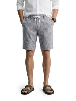 The Indian Garage Co - Grey Solid/Plain Mid Waist Shorts