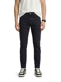 The Indian Garage Co - Black Solid/Plain Mid Waist Jeans
