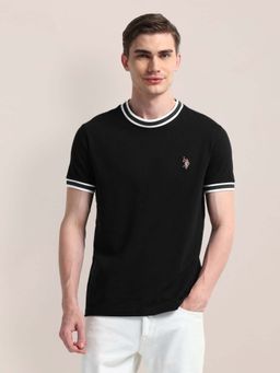 U.S. Polo Assn. Denim Co. - Solid Black Men's T-Shirt