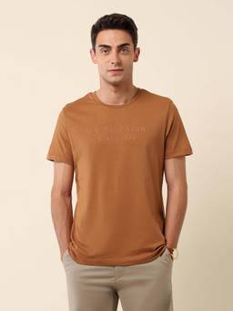 U.S. POLO ASSN. - Solid Brown Men's T-Shirt