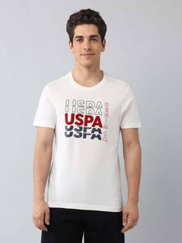 U.S. Polo Assn. Denim Co. - Typography Ivory Men's T-Shirt