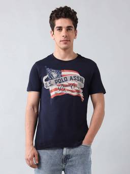 U.S. Polo Assn. Denim Co. - Graphic Navy Blue Men's T-Shirt