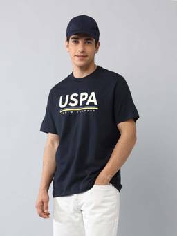 U.S. Polo Assn. Denim Co. - Typography Navy Blue Men's T-Shirt