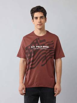 U.S. Polo Assn. Denim Co. - Printed Rust Men's T-Shirt