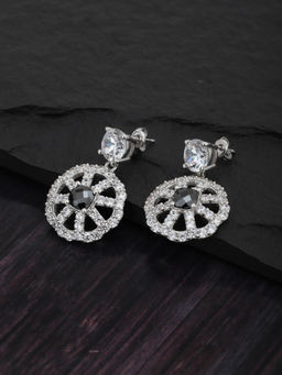 Carlton London - Silver Brass Earrings