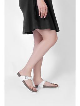 LYDC LONDON - Women Stylish Comfortable and Casual Sandals - White