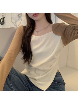 PARTIQ - White Long Sleeve T-Shirt