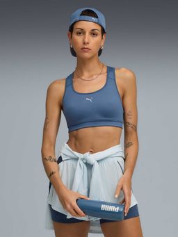 Puma - 4Keeps Womens Blue Running Sports Bra