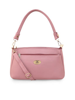 ESBEDA - Peach Color Puller Solid Sling Bag for Women (L)