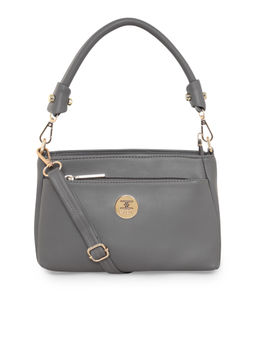 ESBEDA - Grey Color Puller Solid Sling Bag for Women (M)