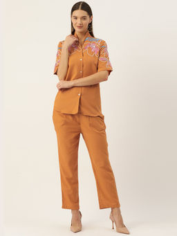 KAFTANIZE - Tangerine Twist Western Co-Ord Set