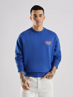 Calvin Klein - Embroidered Relaxed Fit Cotton Sweatshirt