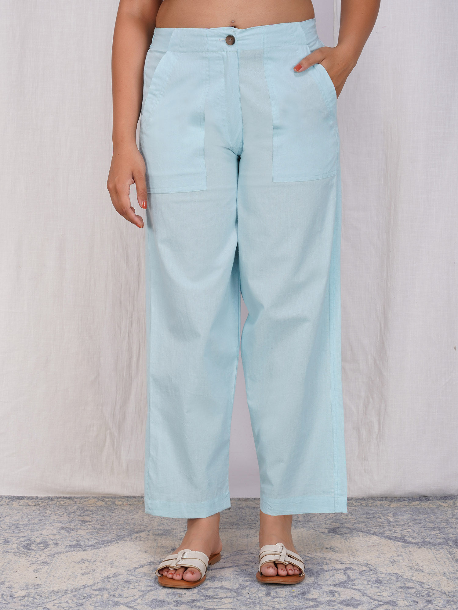 zuri Aqua Women Comfort Fit Mid-Rise Pant-picture-29