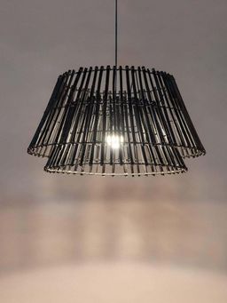 Freedom Tree - Aattur Wicker Pendant Lamp Charcoal Black