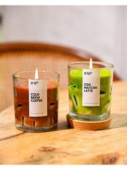 Rad Living - Iced Matcha and Cold Brew Scented Candle Set of 2 Gift Box