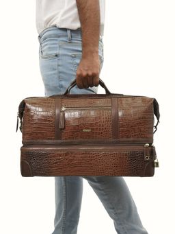 Hidesign - Wanderer 01 Tan Unisex Duffle Bag (L)
