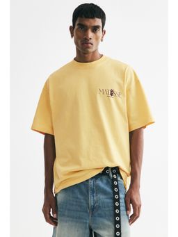 H&M - Men Yellow Oversized Fit T-Shirt