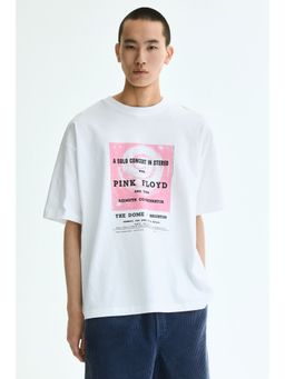 H&M - Men White Oversized Fit T-Shirt