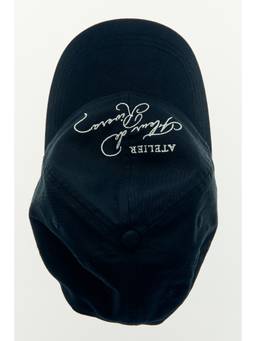 H&M - Women Black Embroidered-Motif Twill Cap