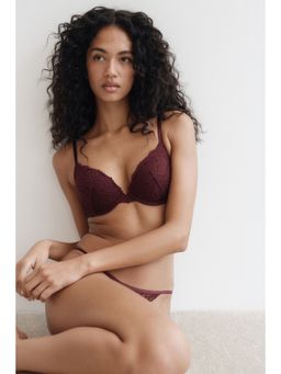 H&M - Women Red Lace Push-Up Bra