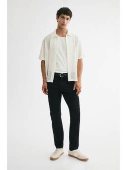 H&M - Men Black Slim Fit 5-Pocket Trousers