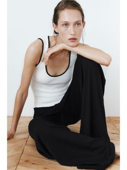 H&M - Women Black Pointelle Pyjama Bottoms