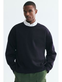 H&M - Men Blue Loose Fit Sweatshirt