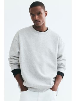 H&M - Men Grey Loose Fit Sweatshirt