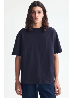 H&M - Men Blue Loose Fit T-Shirt