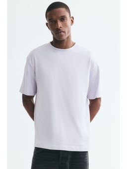 H&M - Men Purple Relaxed Fit T-Shirt