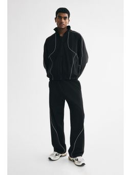 H&M - Men Black Relaxed Fit Track Pants