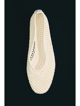 H&M - Women Beige Braided Ballet Flats