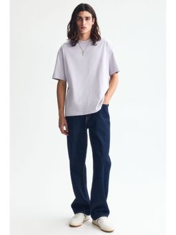 H&M - Men Purple Coolmax Relaxed Fit T-Shirt