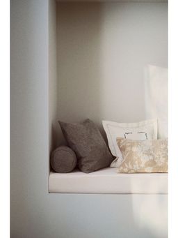 H&M - Beige Chenille Cushion Cover