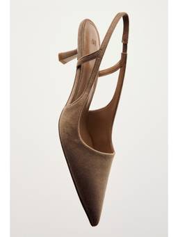 H&M - Women Beige Kitten-Heeled Slingbacks
