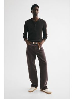 H&M - Men Brown Loose Jeans