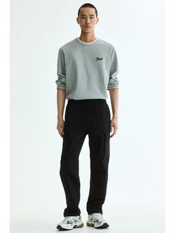 H&M - Men Black Regular Fit Cargo Trousers