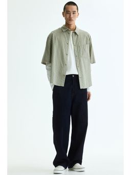 H&M - Men Blue Baggy Carpenter Jeans