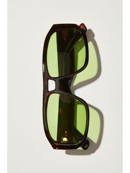 H&M - Women Brown Polarised Aviator-Style Sunglasses