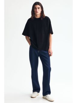 H&M - Men Black Oversized Fit Cotton T-Shirt