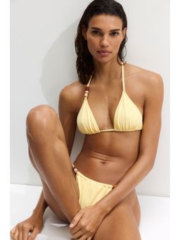 H&M - Women Yellow Padded Triangle Bikini Top