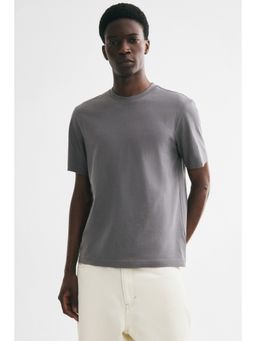 H&M - Men Grey Regular Fit T-Shirt