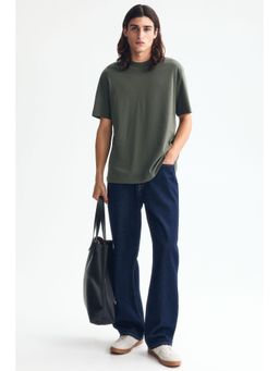 H&M - Men Green Regular Fit T-Shirt