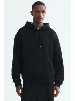 H&M - Men Black Loose Fit Hoodie