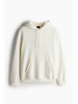 H&M - Men White Loose Fit Hoodie