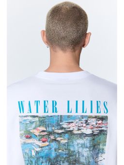 H&M - Men White Loose Fit T-shirt